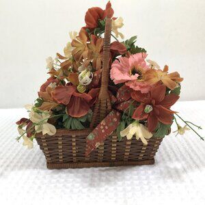 Vintage rattan wicker basket